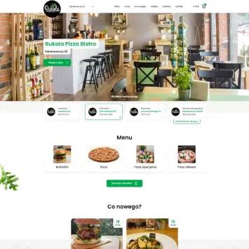 Realizacja strona internetowa Pizzeria Rukola